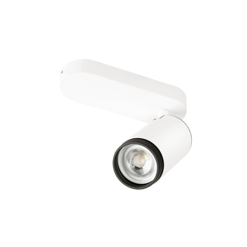 Spot monté en surface Grip! L blanc avec anneau noir SLV 4024163304443