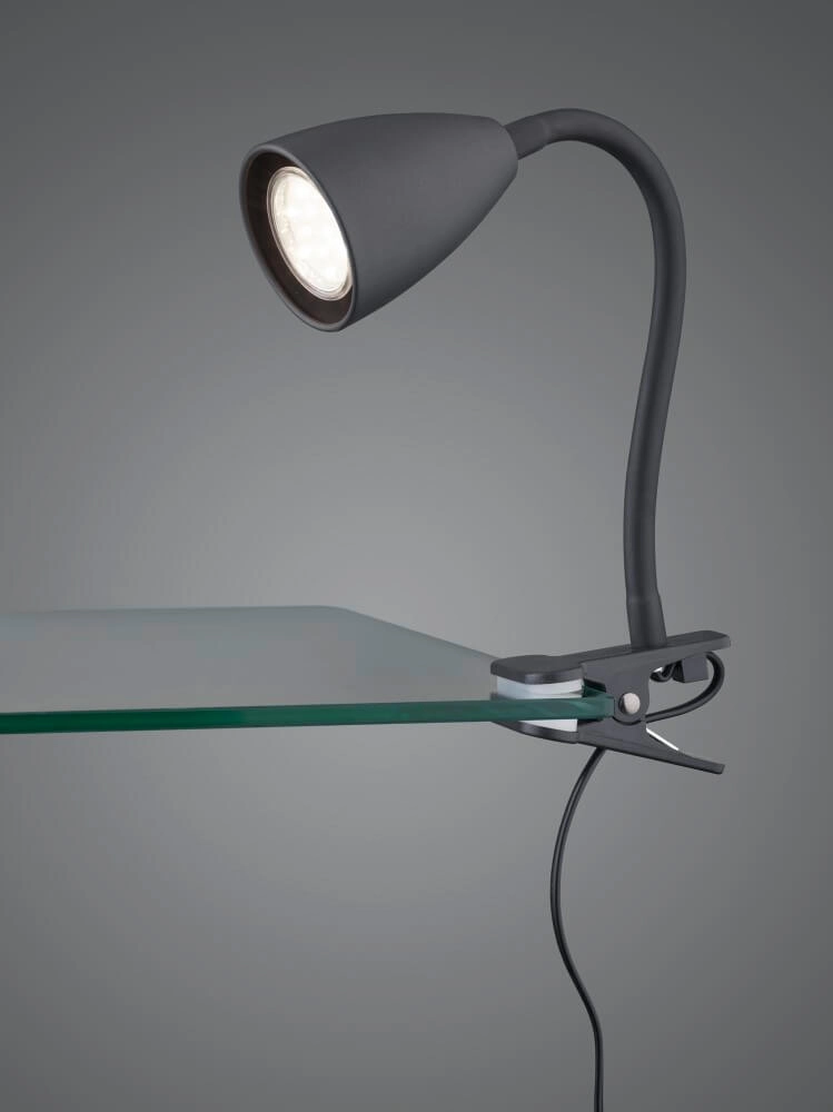 Lampe de table Wanda avec pince noir Trio 4017807575040