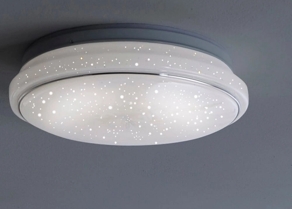 Plafonnier Jupiter 35cm - 3000-5000K effet étoile blanc Just Light 4043689927189