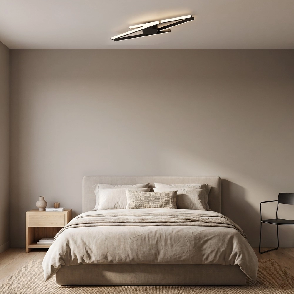 Lampe de plafond à design Pradilla Noir Eglo 9008606391479