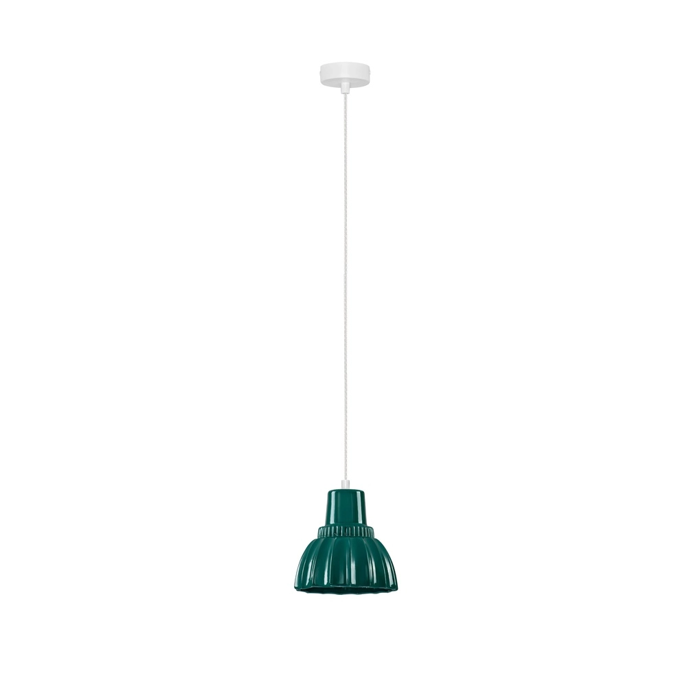 Lampe suspendue Picco blanc avec vert Lyora 5212017495396