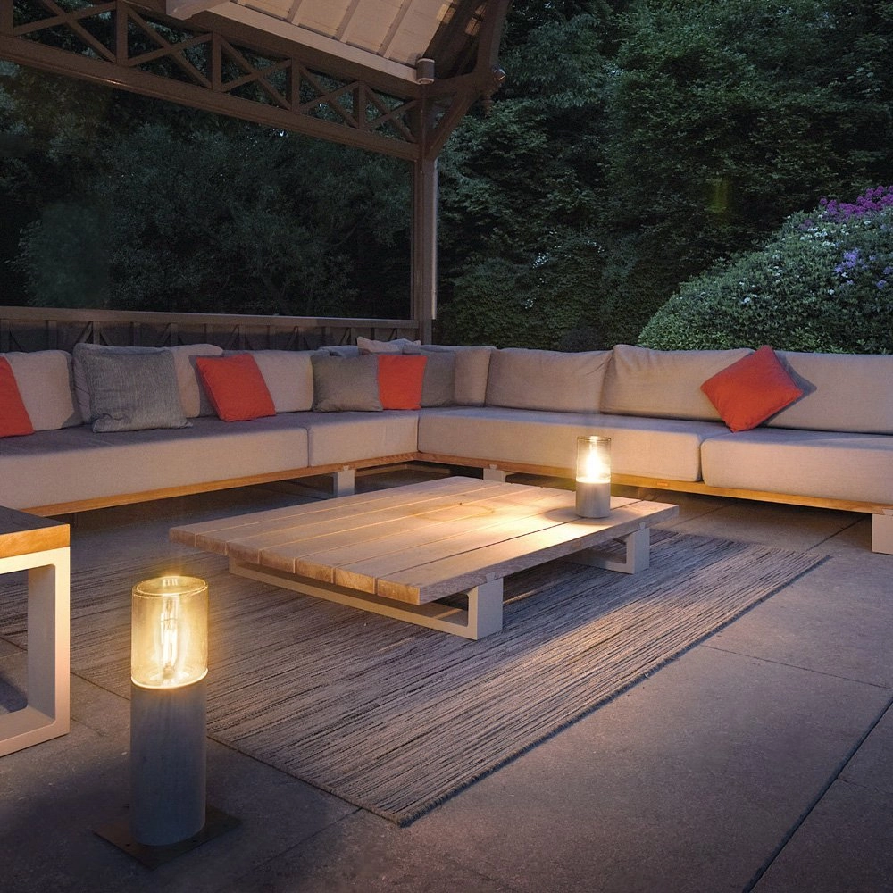 Lampe de terrasse Lisenne Stone 40cm gris pierre SLV 4024163189576