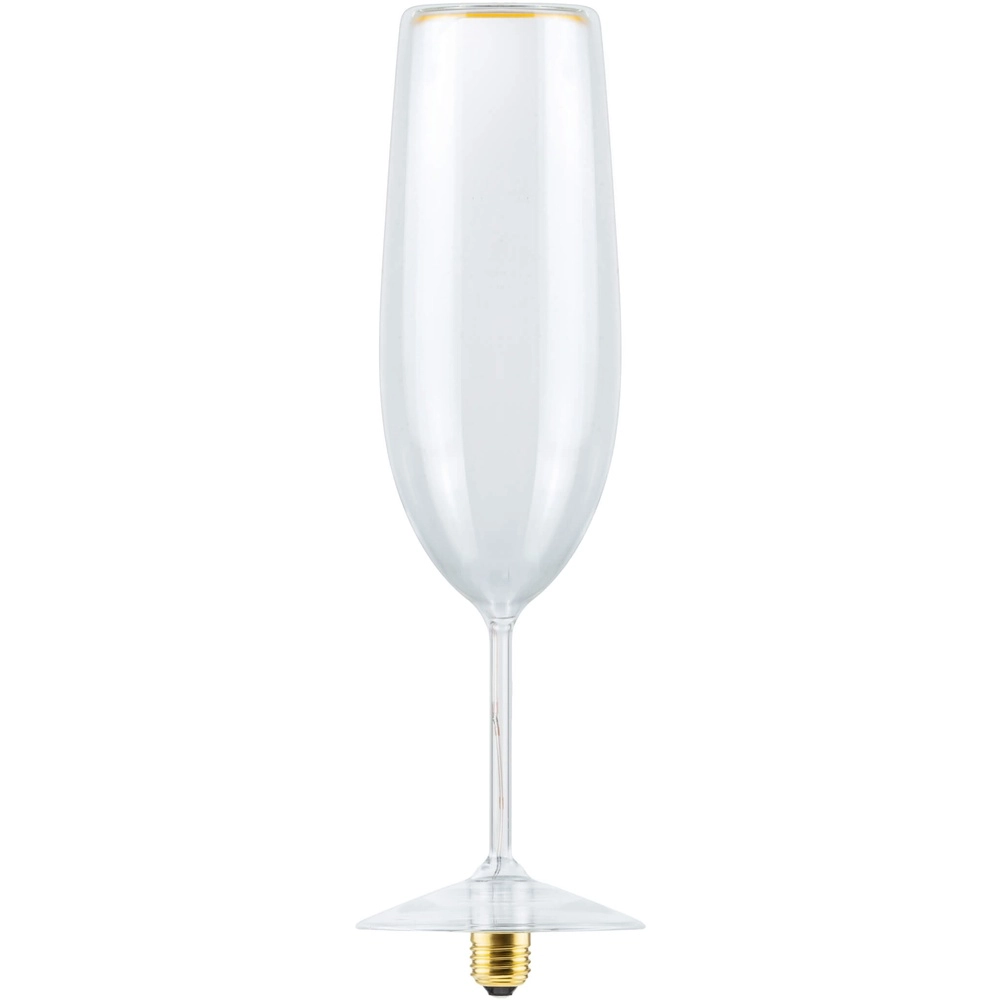 Source lumineuse en verre de champagne Floating Transparent - 4W - E27 - 400 lm - 2200K - Ø 8 cm Segula 4260751134614