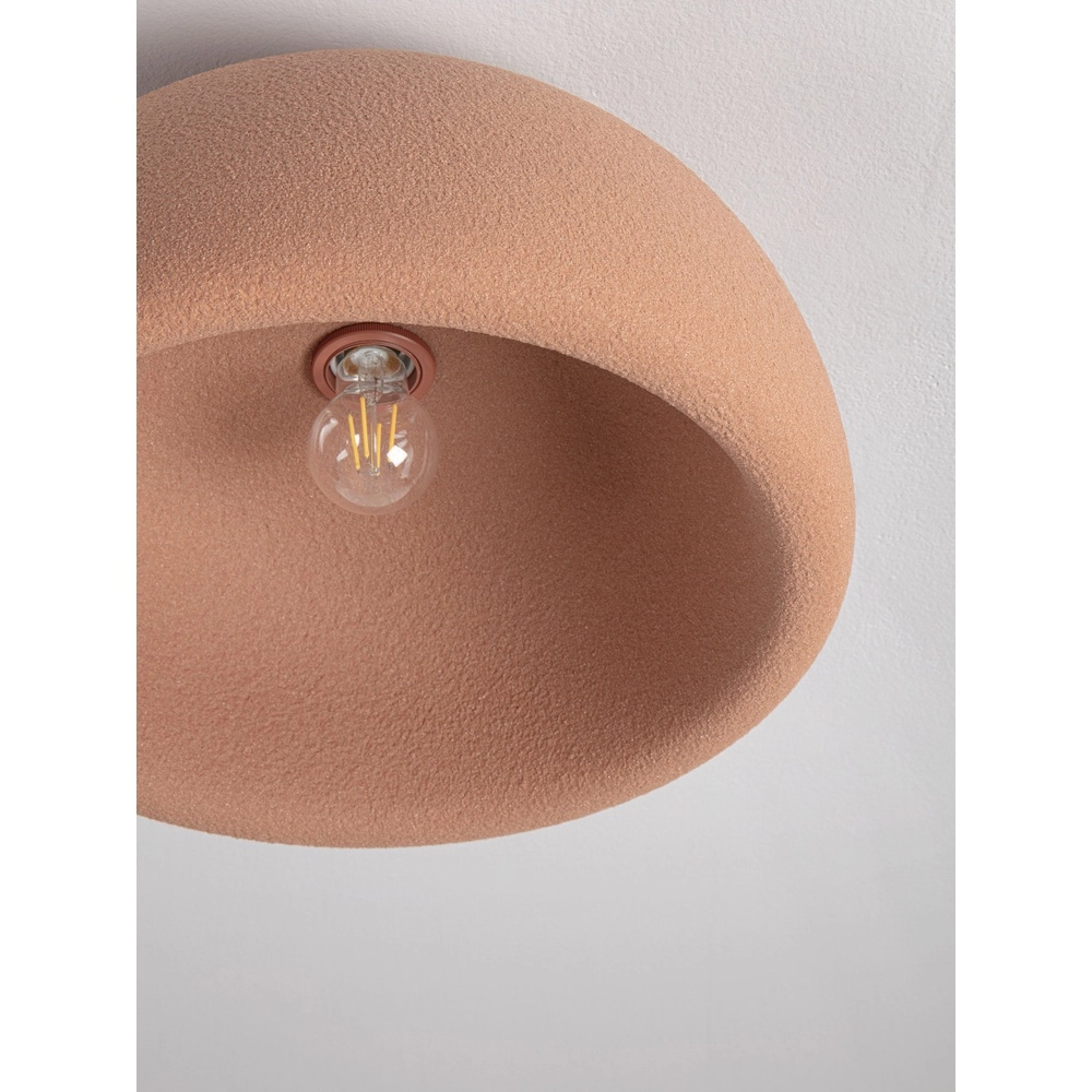 Lampe de plafond moderne Davo terre cuite Ø 43cm Lyora 5212017495709