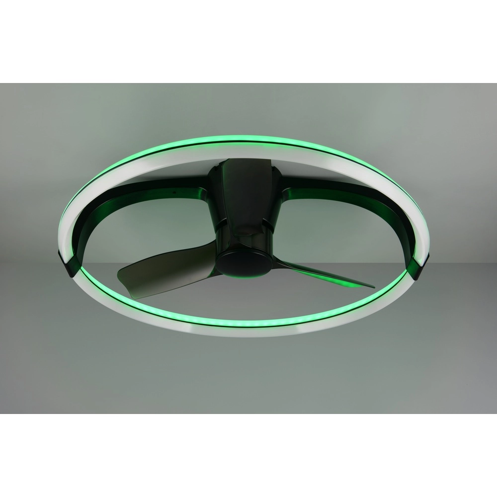 Ventilateur de maison intelligente Stockholm noir Ø 73,5 Tuya Trio 4017807693133