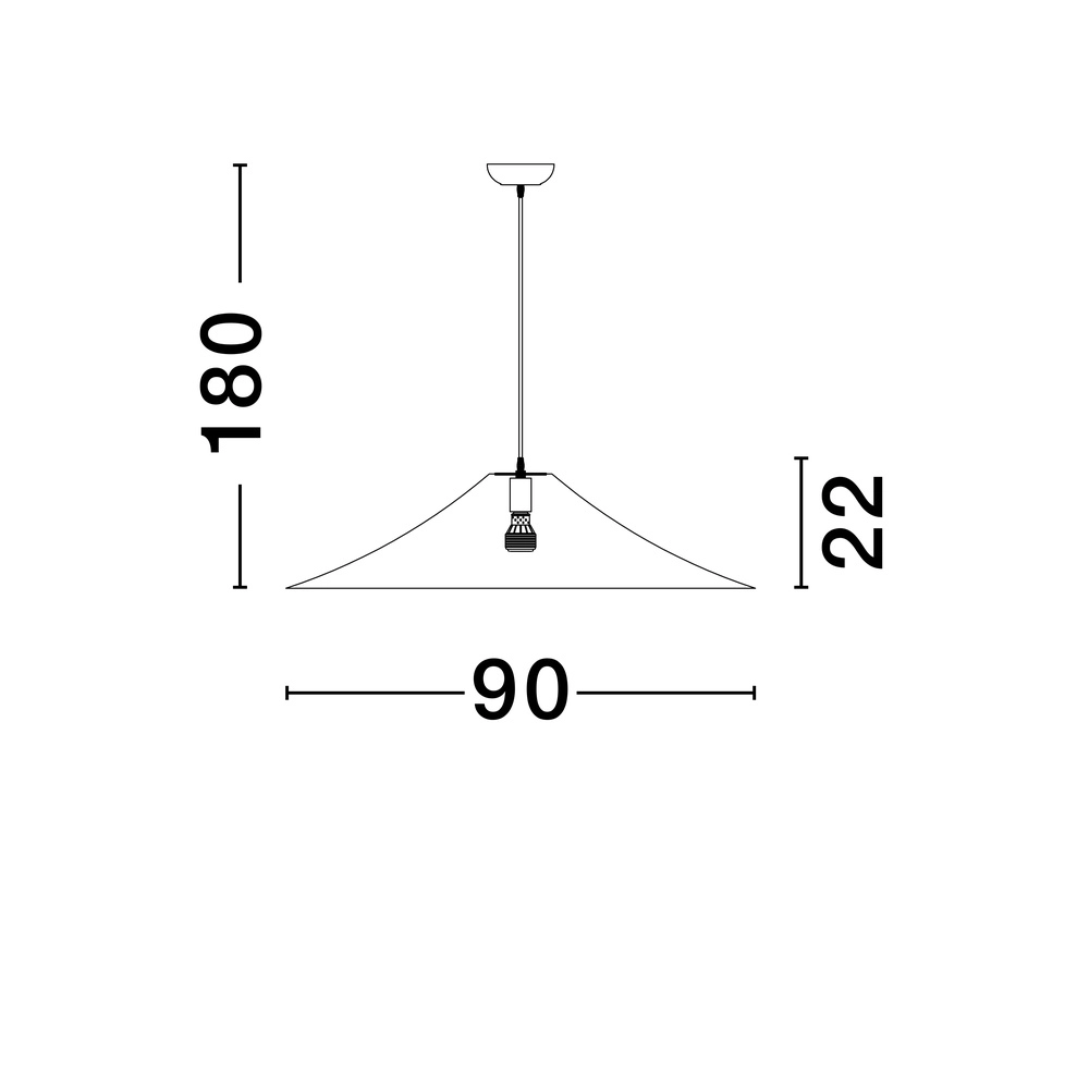Suspension Oket blanc Ø 90cm Lyora 5212017468093
