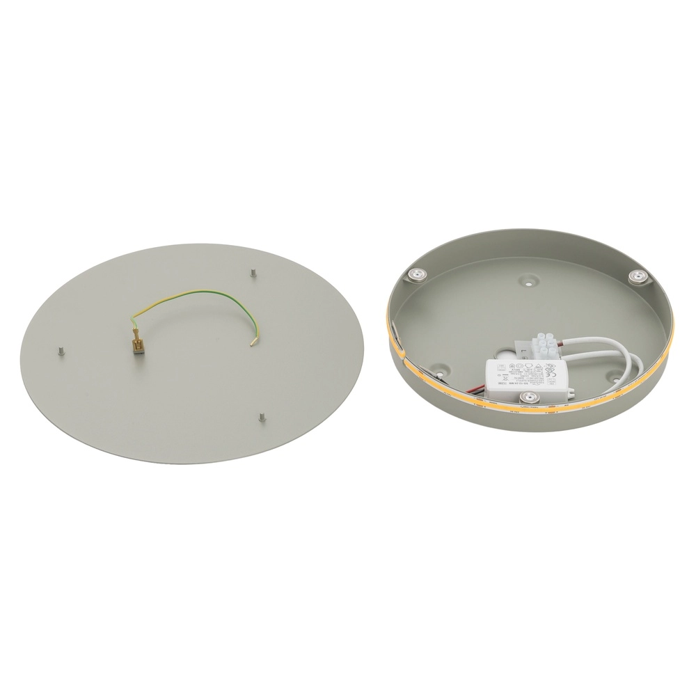 Lampe murale de conception Ring vert sauge Ø 25cm Lyora 5903139126625