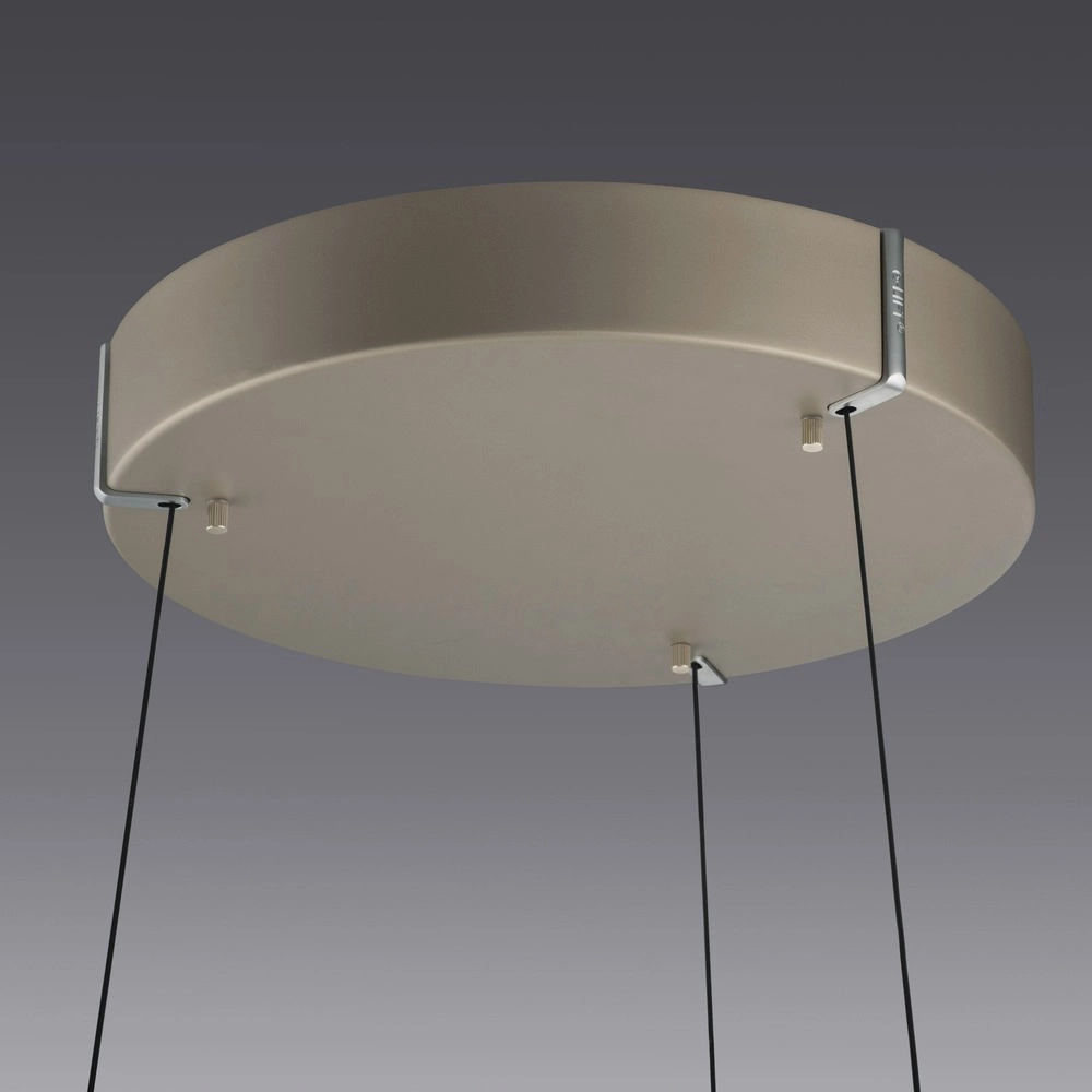 Lampe suspendue de bureau Pure E-Loop bronce - Ø 50 cm Paul Neuhaus 4012248398357