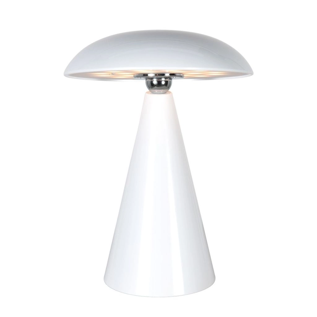 Lampe de table rechargeable Mush Blanc