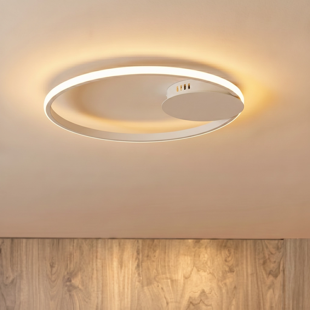 Plafonnier rond Fuline blanc Ø 50cm