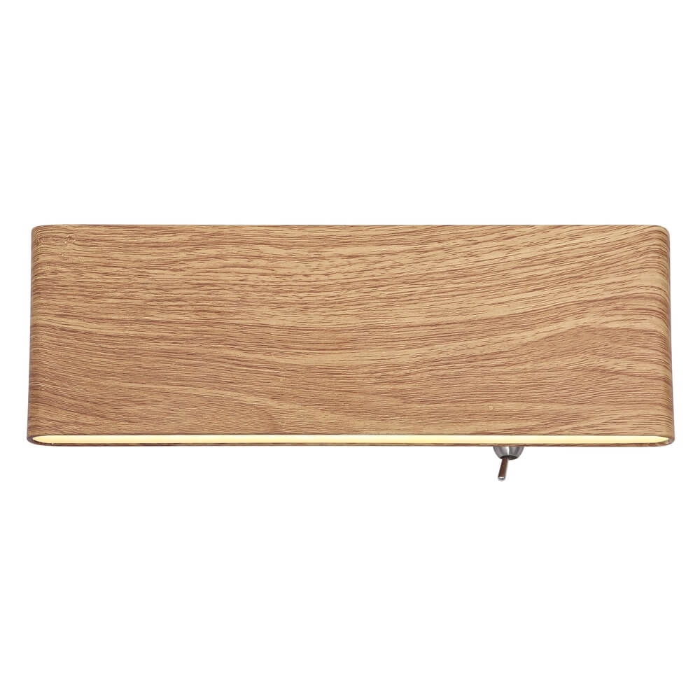 Applique murale design Siegfried Bois S avec interrupteur Globo 9007371421145