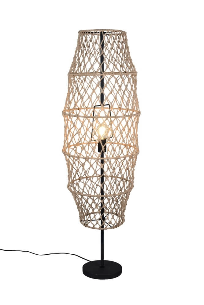 Lampadaire en rotin Hive Ø 38cm