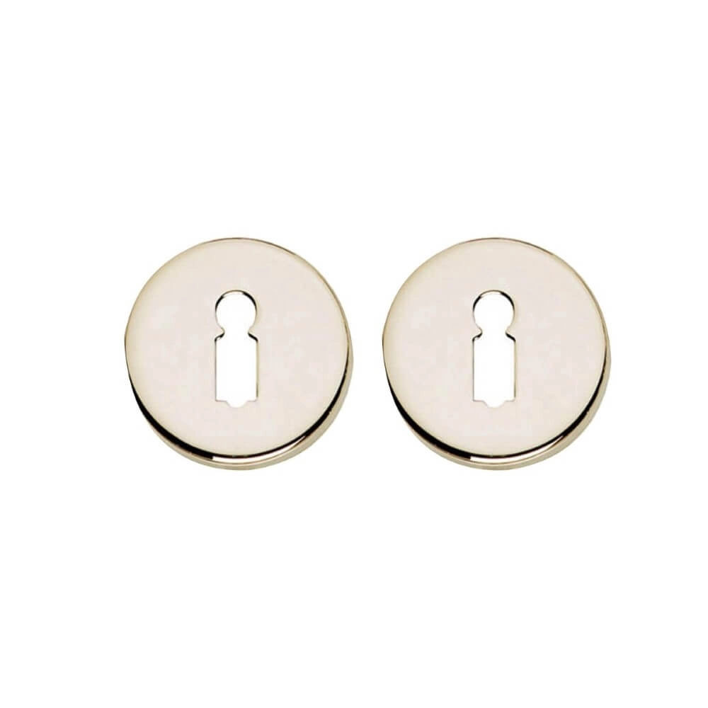 Lot de 2 rosaces clés Tira Rond nickel Lot de 2 rosaces clés Tira Rond nickel