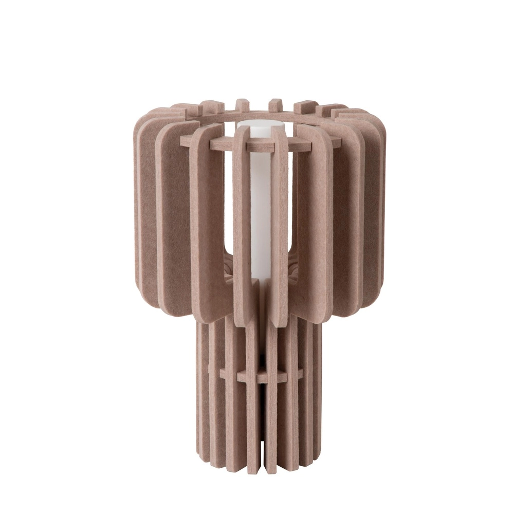 Lampe de table de conception Rollo brun sable