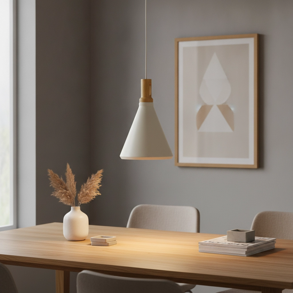 Lampe à suspension design Cornet Ø 26 cm