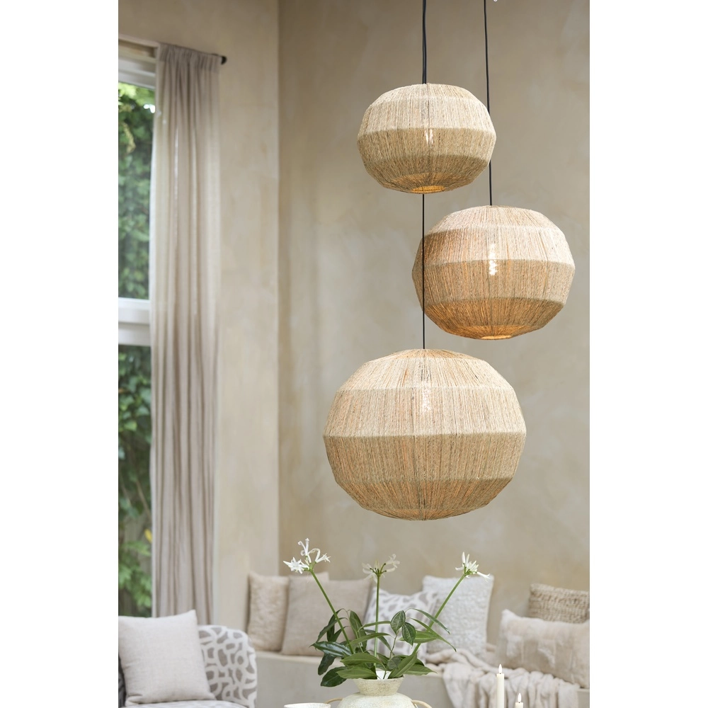 Lampe suspendue en jute Junna Ø 40cm - 1x E27 Light & Living 8717807836740