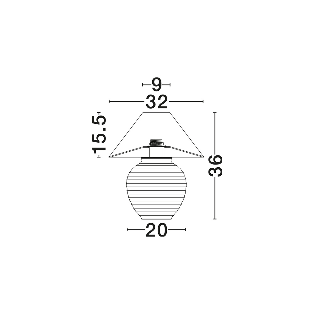 Lampe de table Japandi Silia beige Lyora 5212017494016