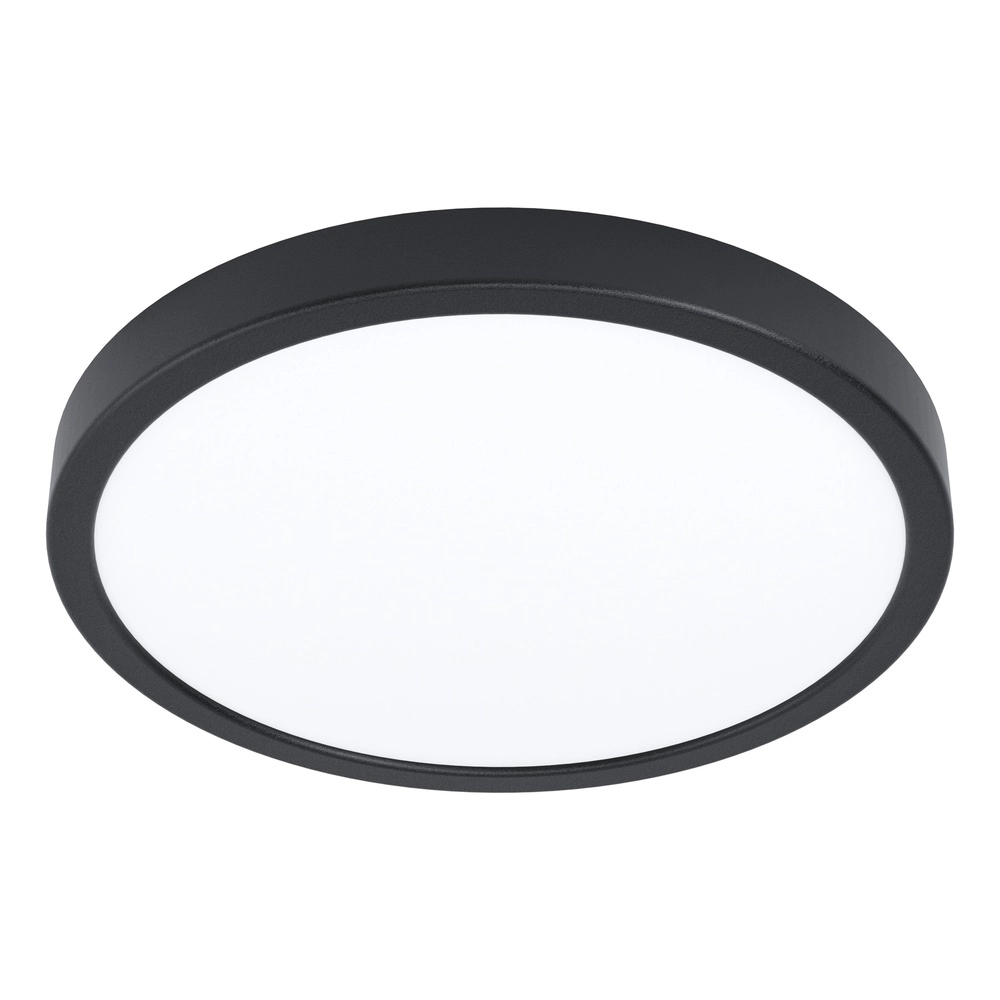 Lampe de plafond Zigbee Fueva 6-Z rond - noir - Ø 40cm