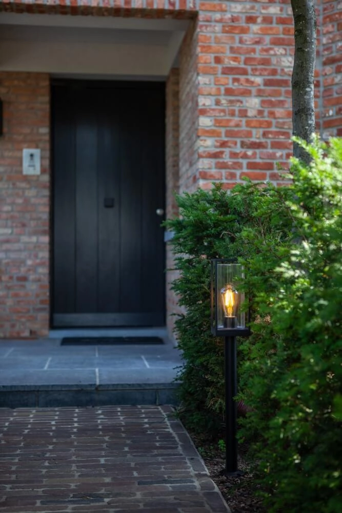 Lampe sur pied Flair prix point rouge noir Lutec 6939412079950