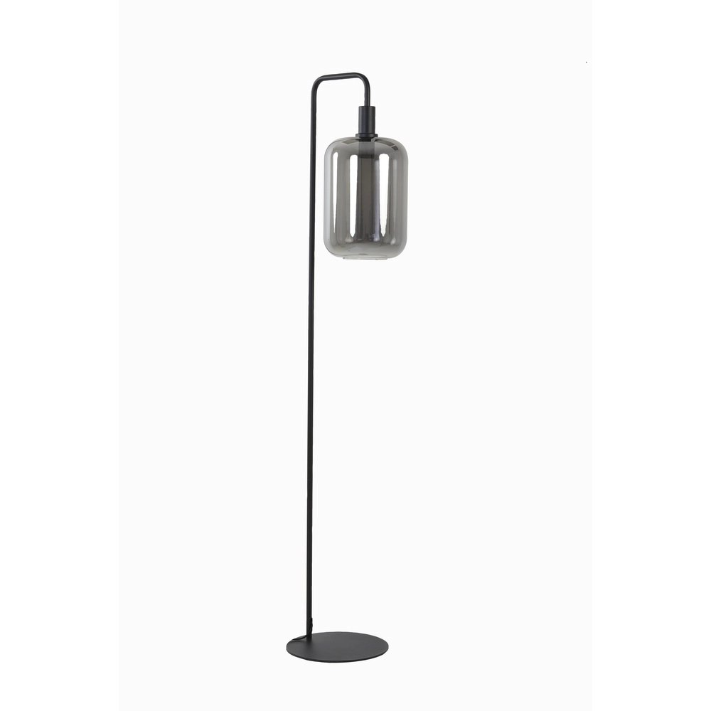 Lampe de pied Lekar avec du verre fumé Light & Living 8717807636654