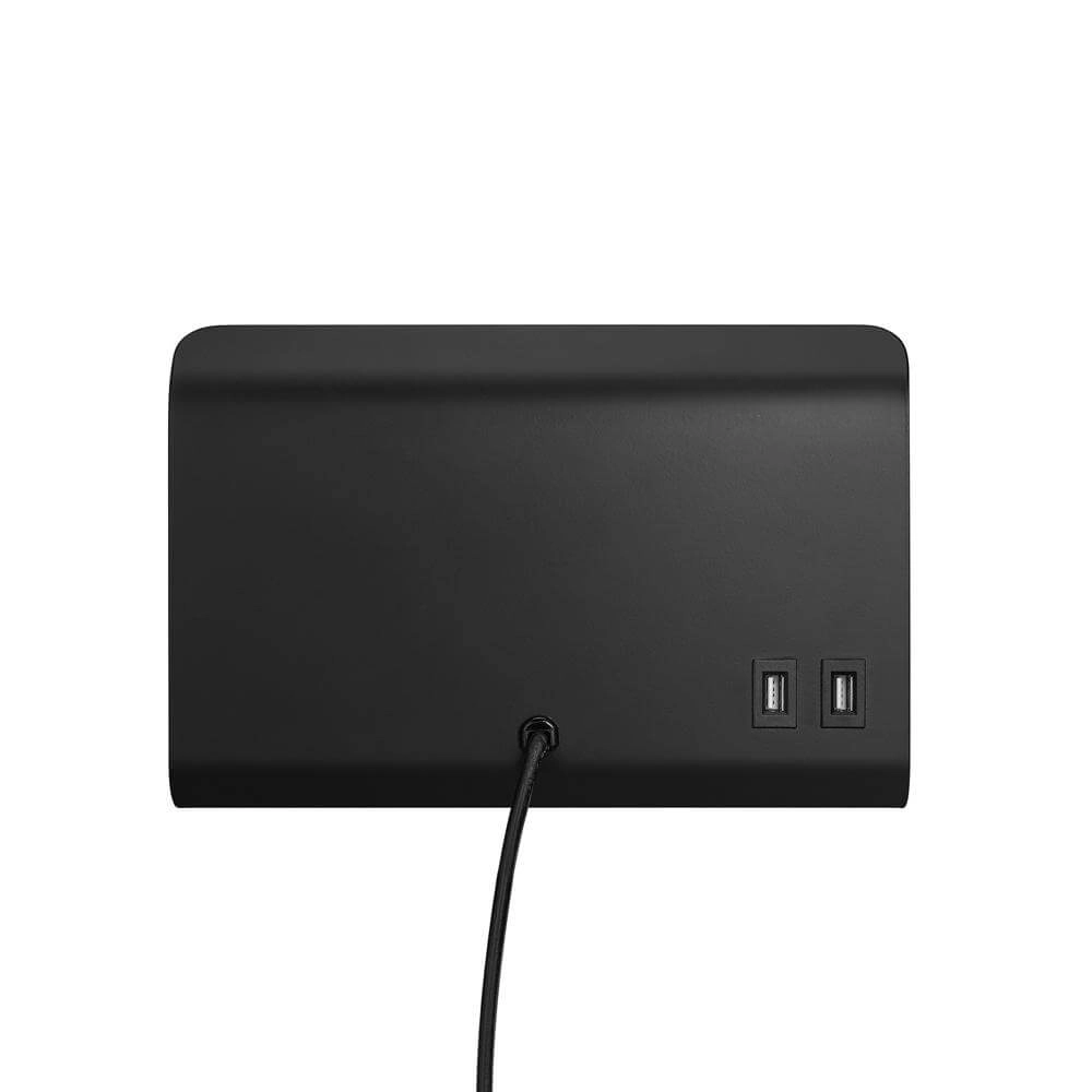 Applique murale noire Roomi avec connexion USB Nordlux 5704924005664