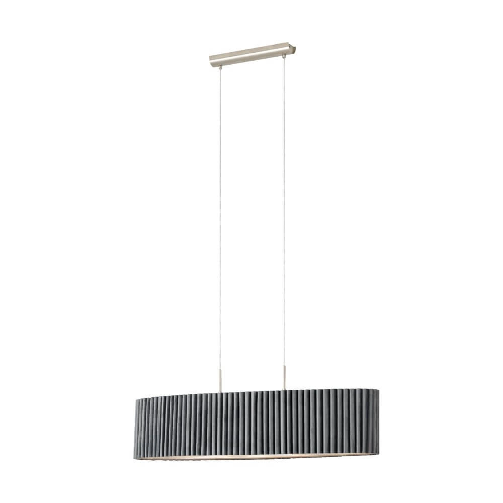 Lampe suspendue de bureau Tamaresco avec abat-jour en velours