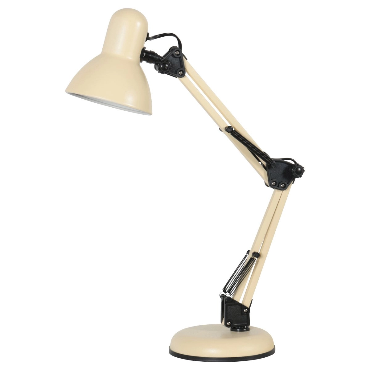 Lampe de bureau couleur sable Study réglable - 1x E27