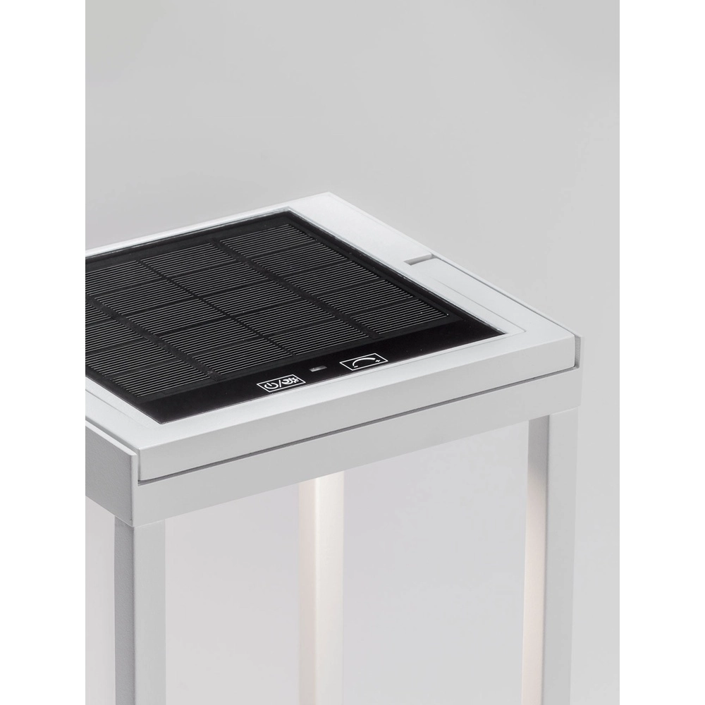 Lampe de table élégante Tegolo Blanc Solaire Lyora 5212017478849