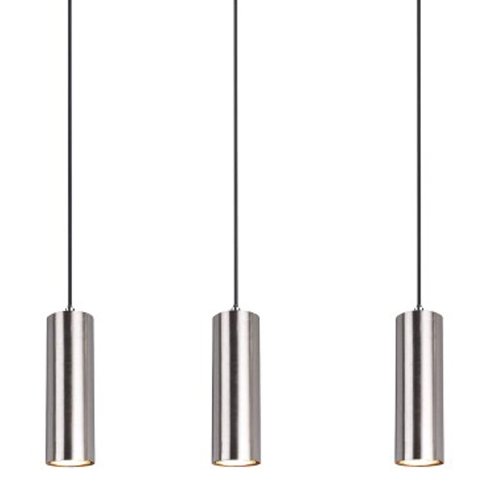 Lampe à suspension Marley 4 lumières nickel mat Trio 4017807408775