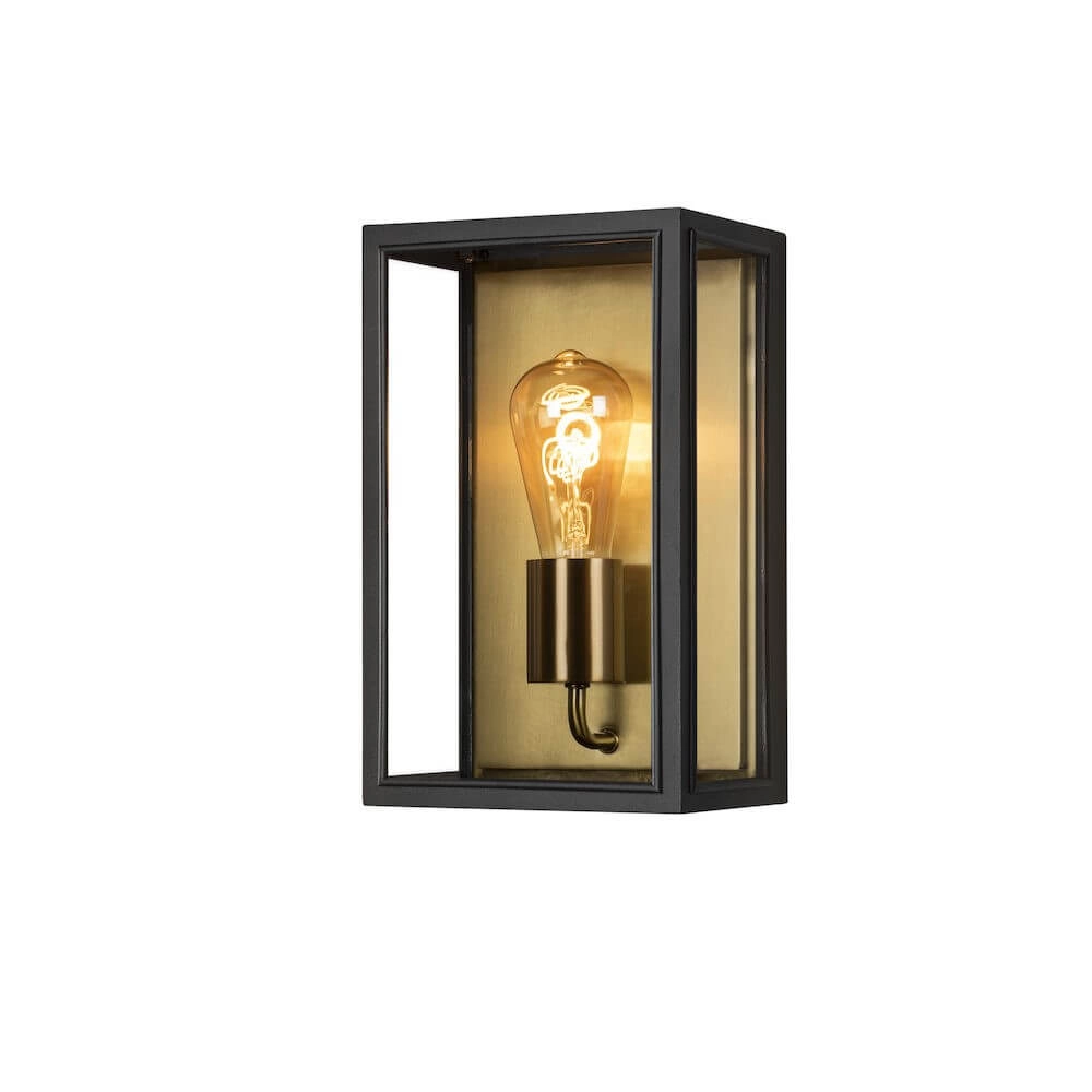 Lampe d'extérieur Carpi noir avec de l'or Lampe d'extérieur Carpi noir avec de l'or