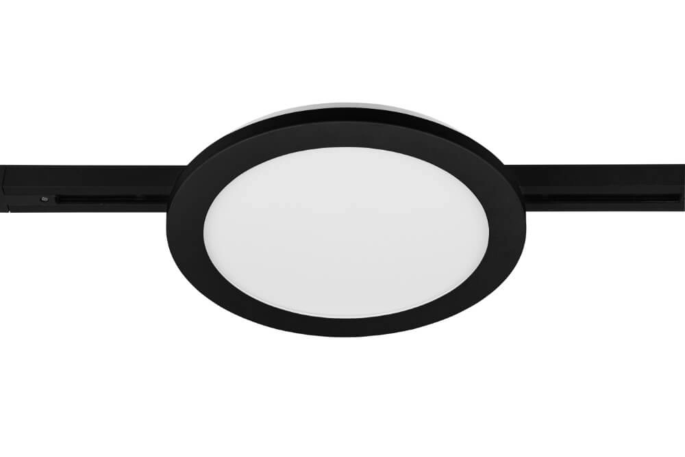 Lampe sur rail Camillus Biphasé 26cm - 3000K noir Lampe sur rail Camillus Biphasé 26cm - 3000K noir
