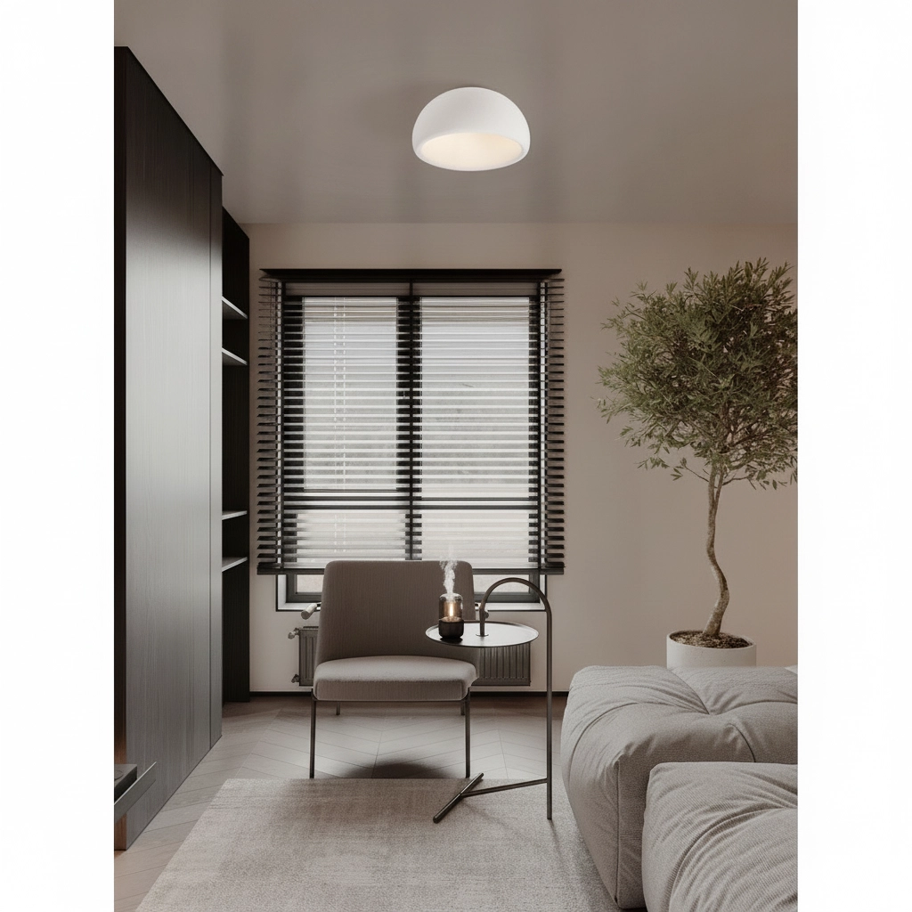 Lampe de plafond moderne Davo blanc Ø 50cm