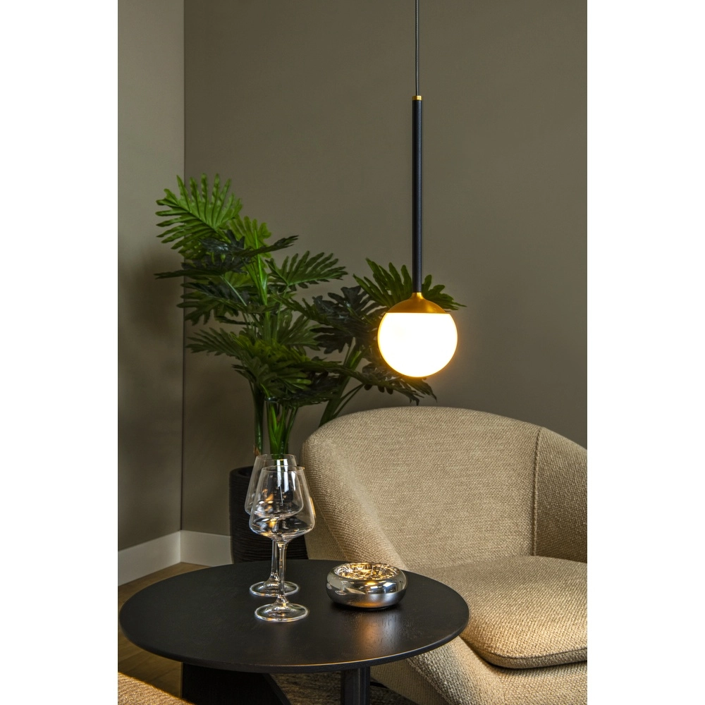 Lampe suspendue Calina seulement avec une boule blanche Premium by Lucide 5411212242006