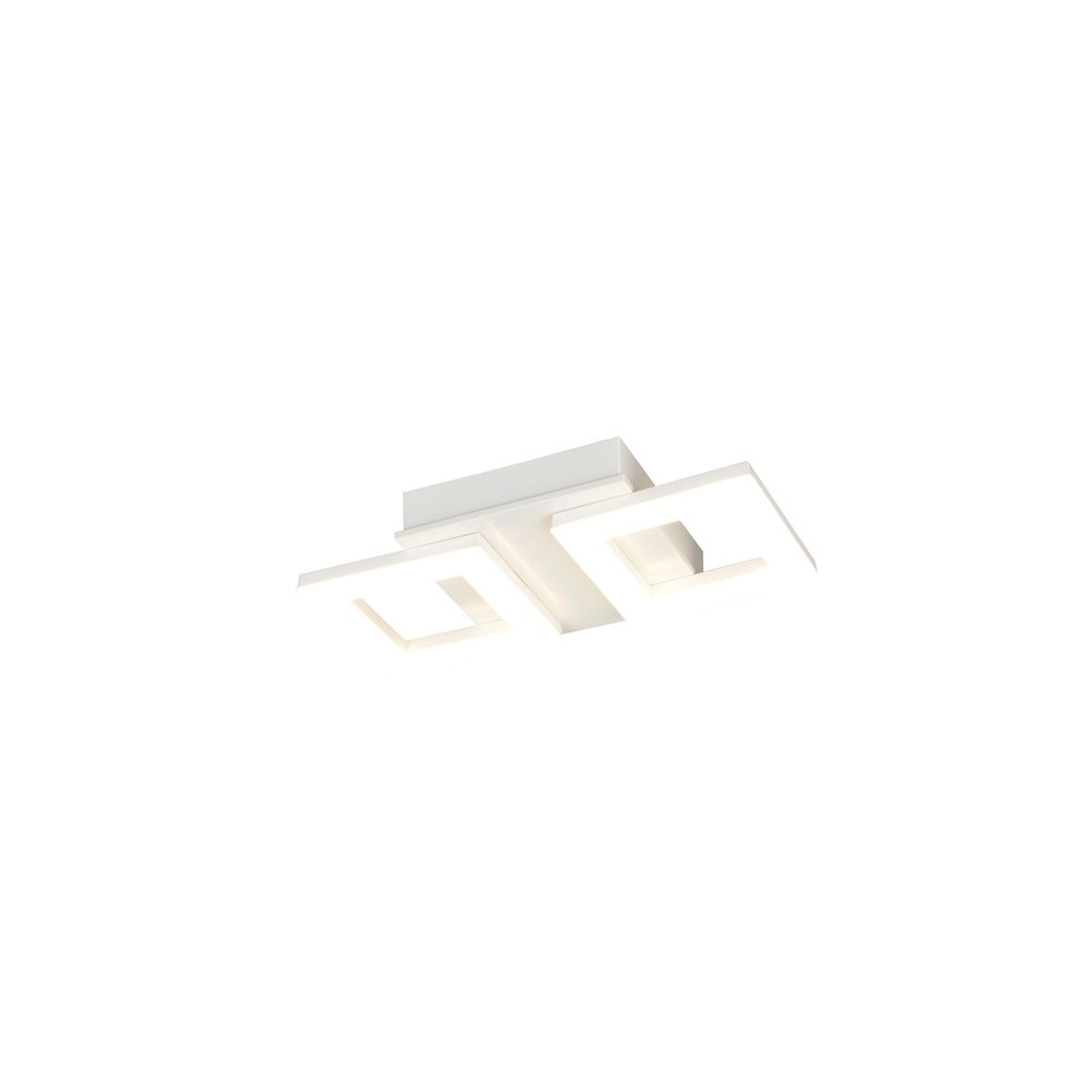 Lampe de plafond à design Cemi Blanc carré