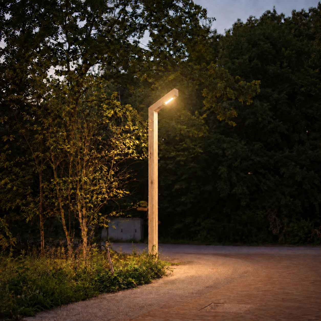 Lampadaire en bois Strato Châtaignier rustique - 3M - PH07 - 3000K