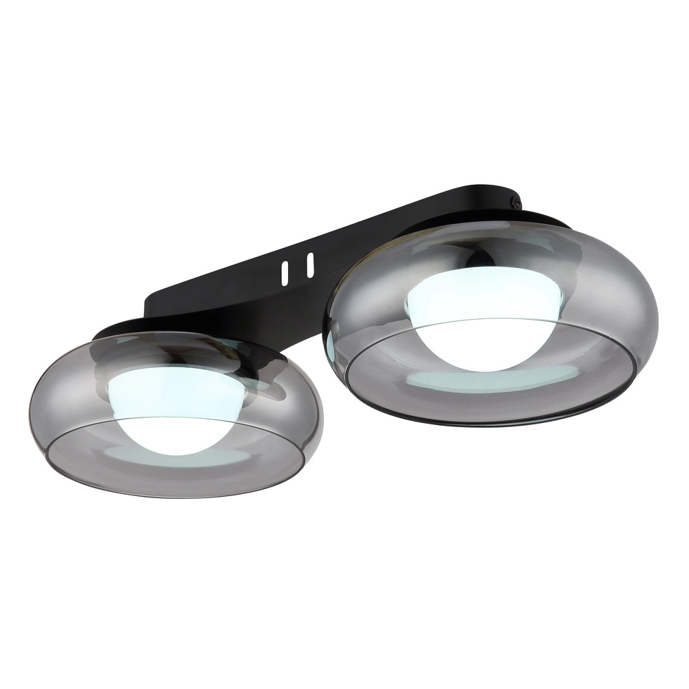 Lampe de plafond à design Carlene 2-noir clair Globo 9007371569175