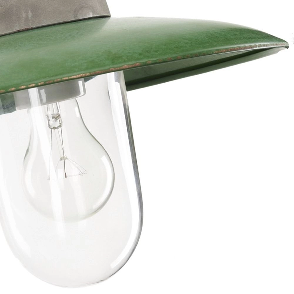 Lampe extérieure de l'industrie Fabrique gris métallisé avec vert rétro KS 8714732119696