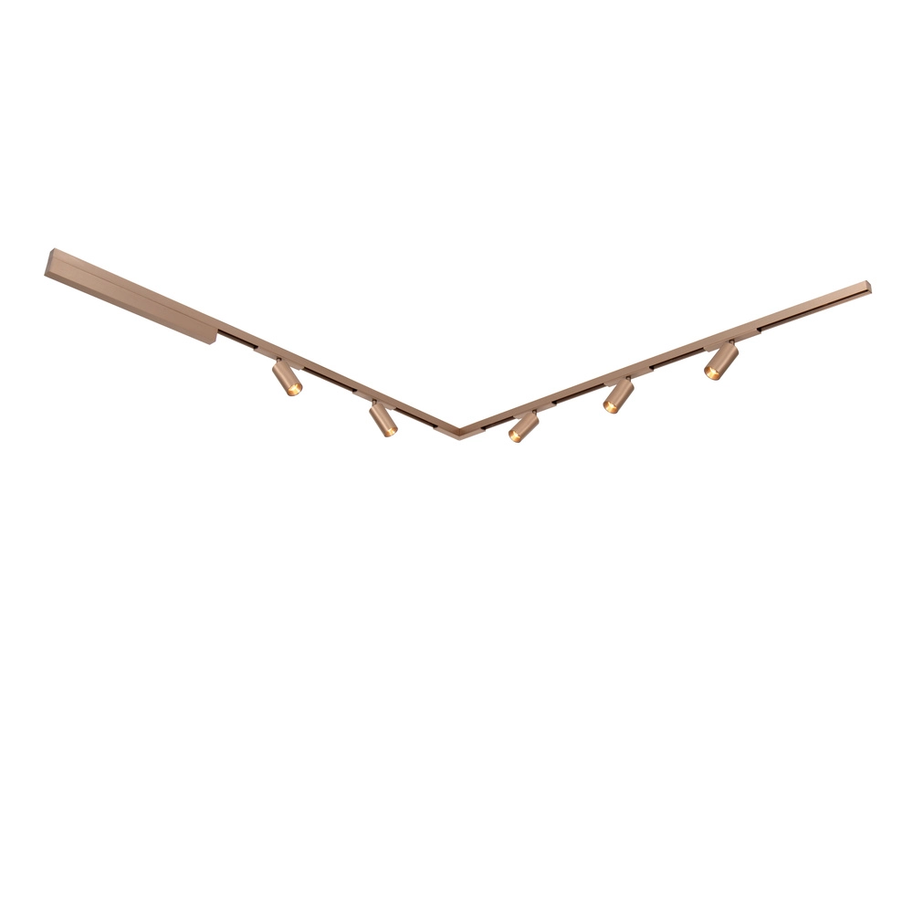 Spot sur piste monophasée Linial Bix Champagne Premium by Lucide 5411212552174