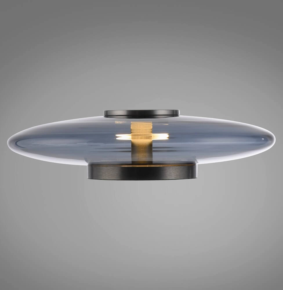 Lampe de table design Pure Vitrum gris Paul Neuhaus 4012248382707