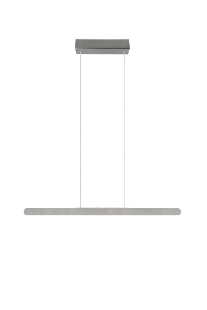 Lampe suspendue unique Helios métal brossé Trio 4017807597929