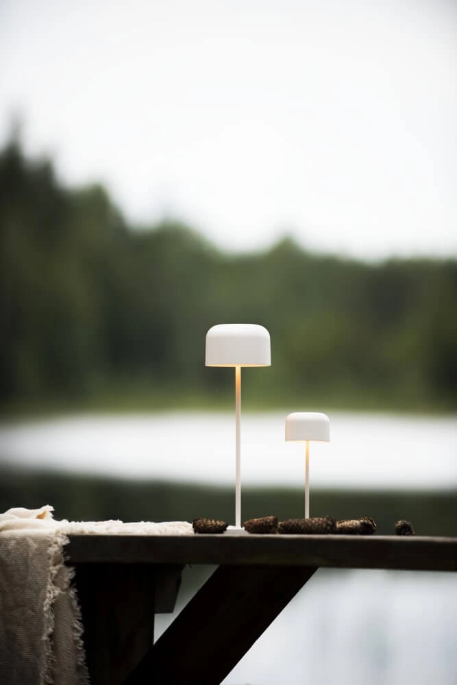 Lampe de table blanche Lille rechargeable KonstSmide 7318307834253