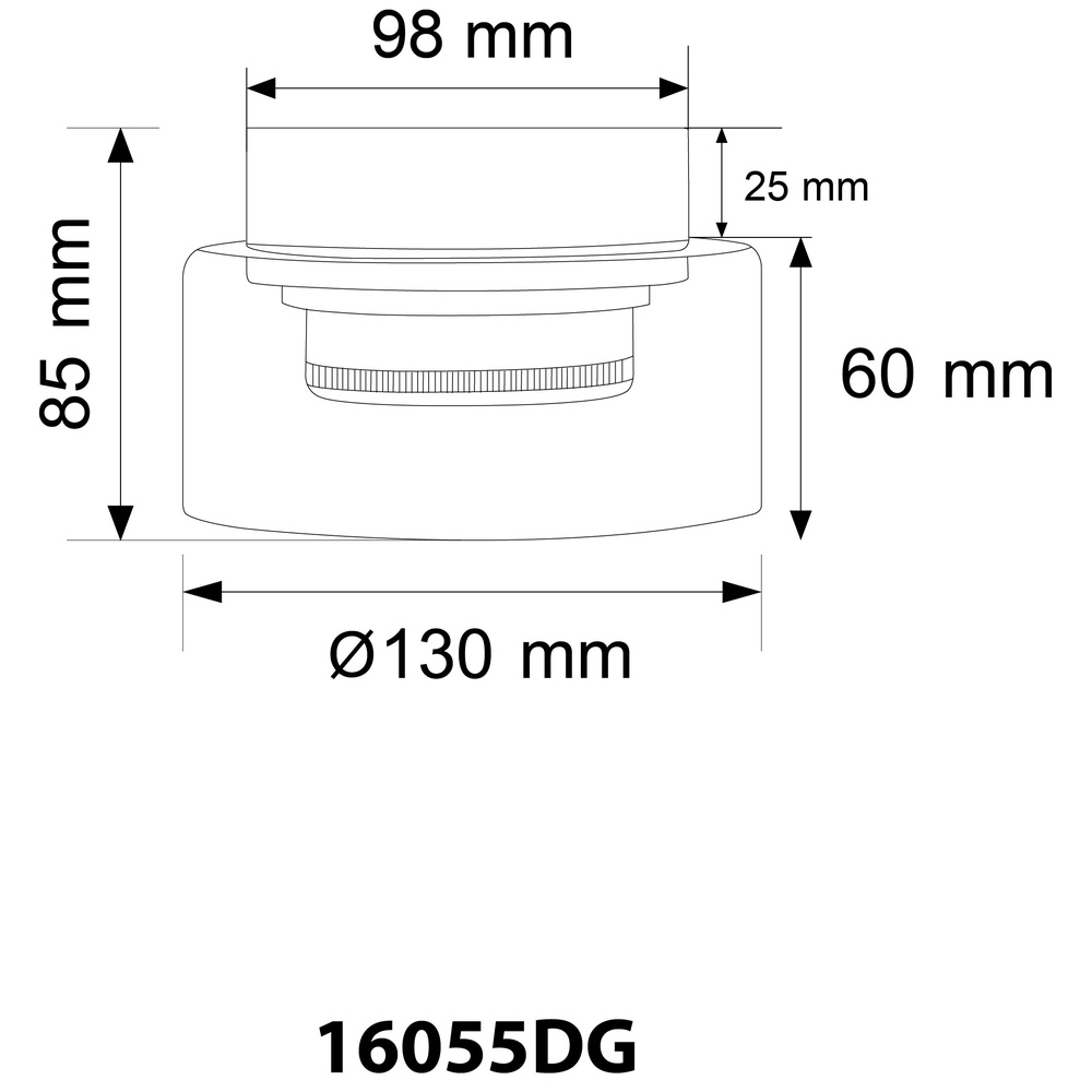 Lampe de plafond à design Higgins Or Globo 9007371525812