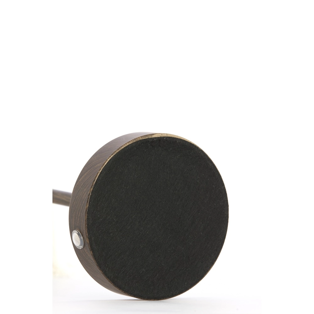 Lampe de table rechargeable Diny Look noyer avec blanc Light & Living 8717807816377