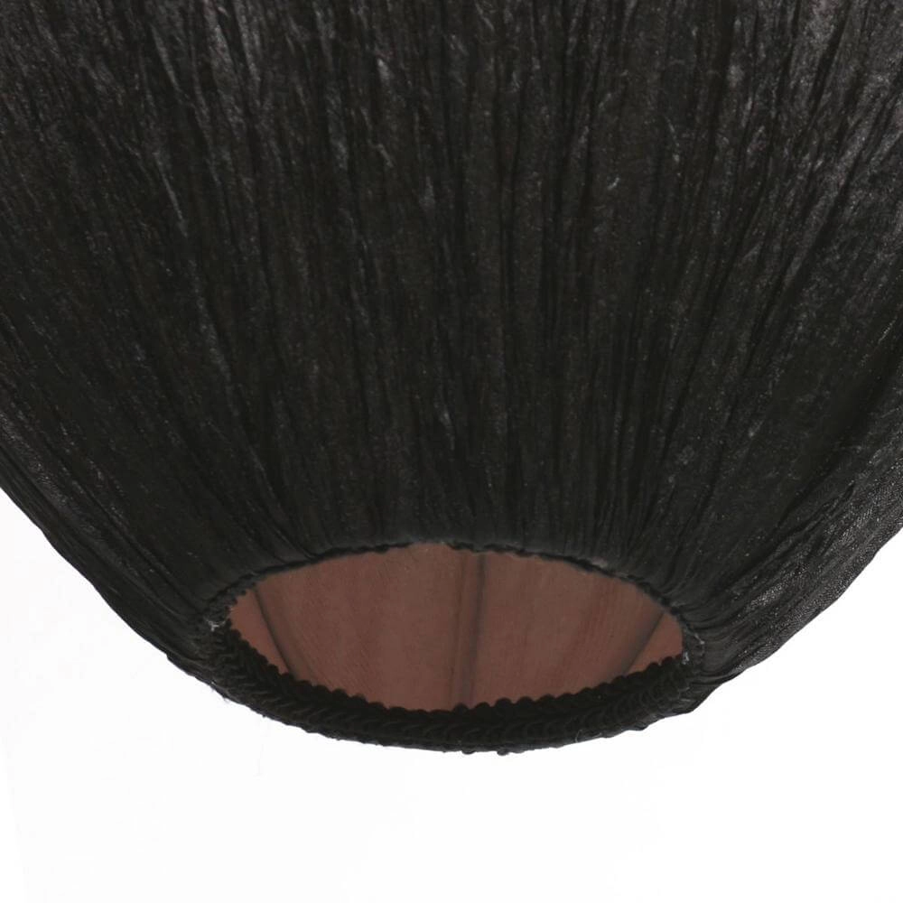 Suspension HaloSwap avec abat-jour en tissu noir Ø 25cm Steinhauer 8712746179781