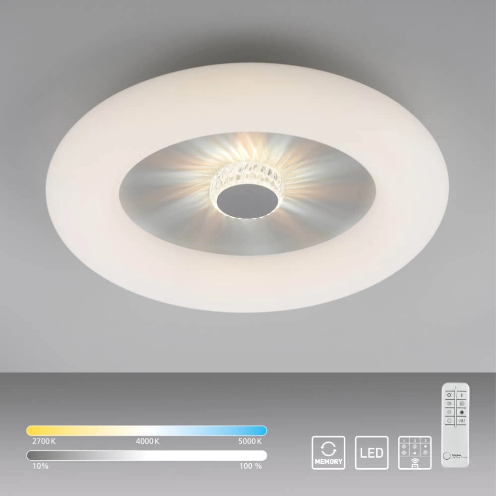 Plafonnier rond Vertigo blanc Ø 50cm Just Light 4043689992408
