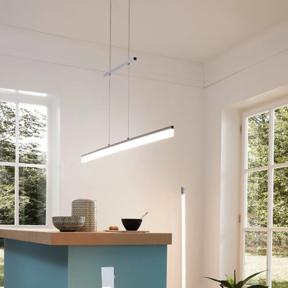 Lampe à suspension LED Tarandell 118cm gris métallisé Eglo 9002759968663