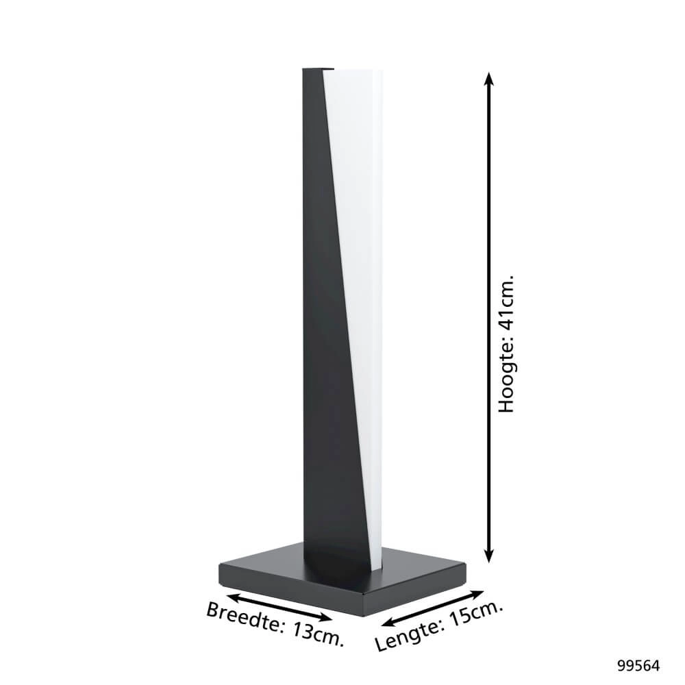 Lampe de table LED Isidro noir Eglo 9002759995645