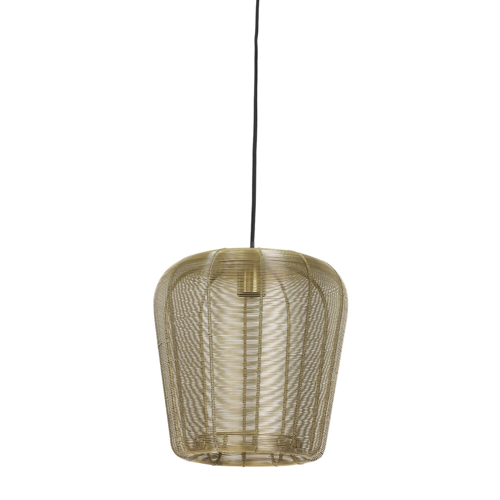 Lampe pendante dorée Adeta Ø 28cm