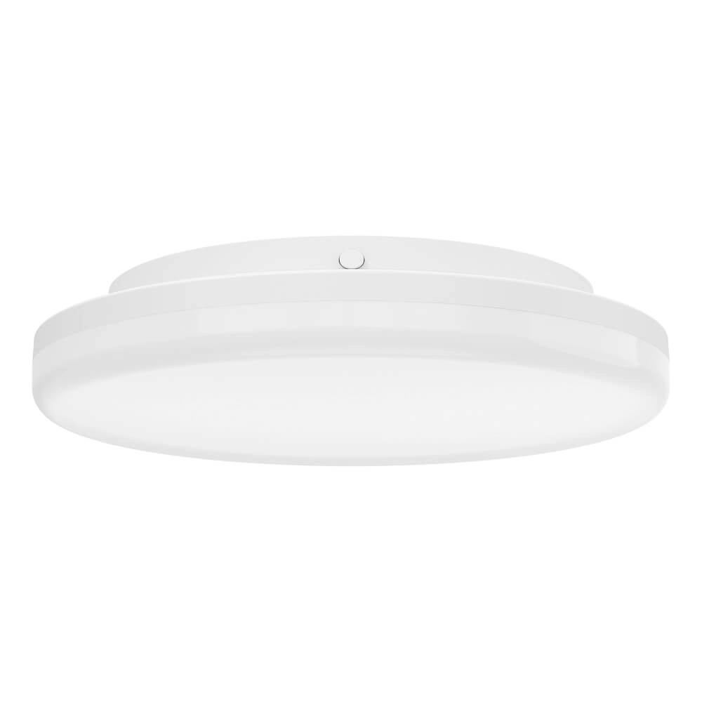 Plafonnier rond Castagneto Ø 26cm blanc