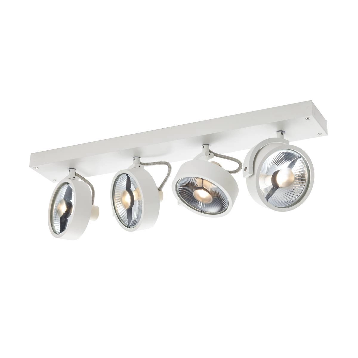 Spot de plafond Kalu 4 lumières blanc